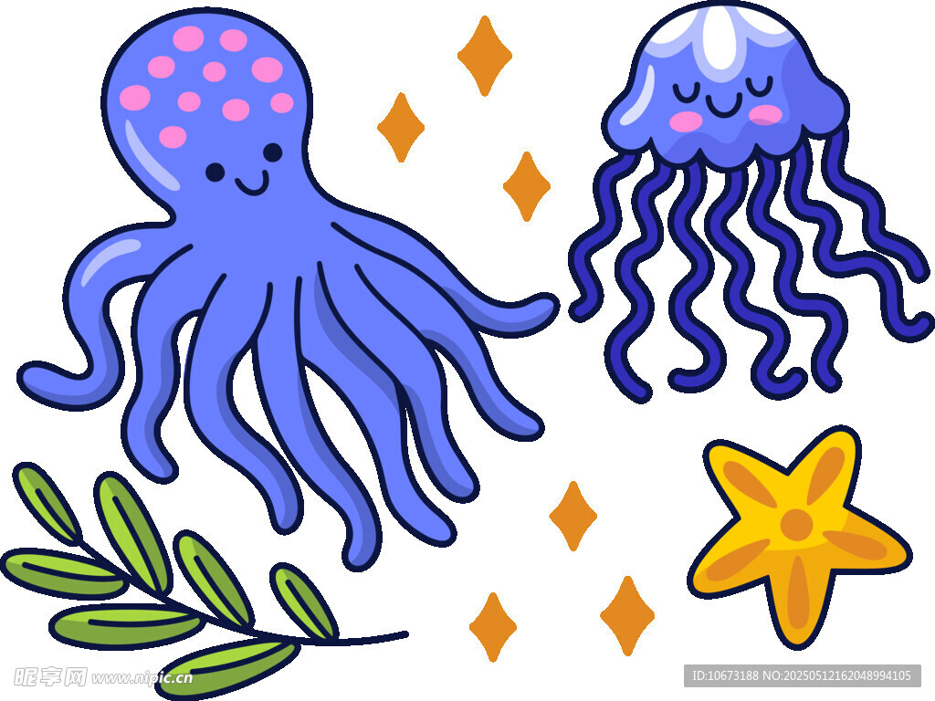 海洋生物插画