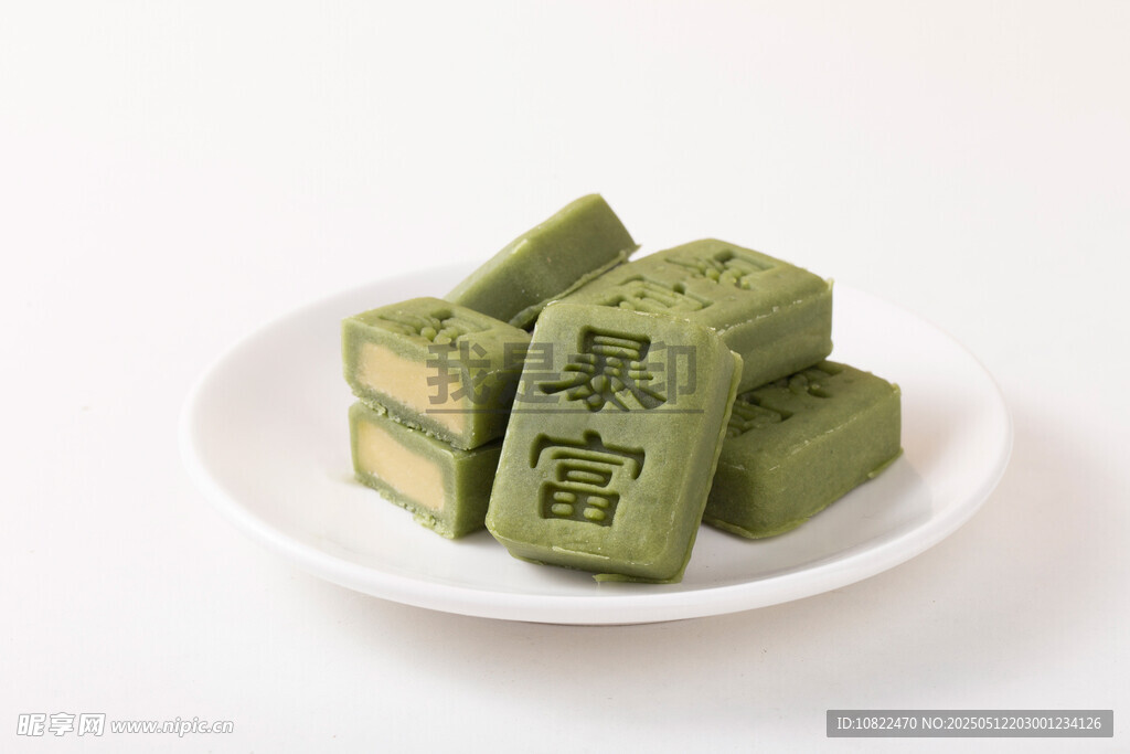平安暴富绿豆茶糕
