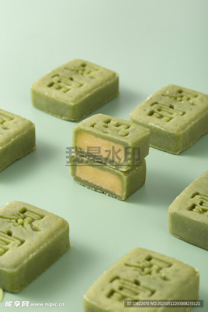 平安暴富绿豆茶糕
