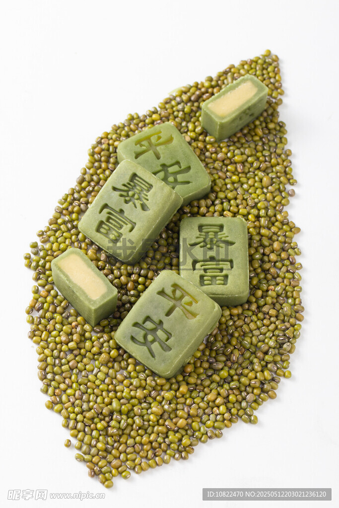 平安暴富绿豆茶糕
