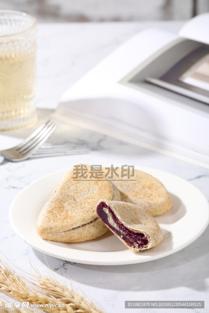 全麦紫薯芋泥饼