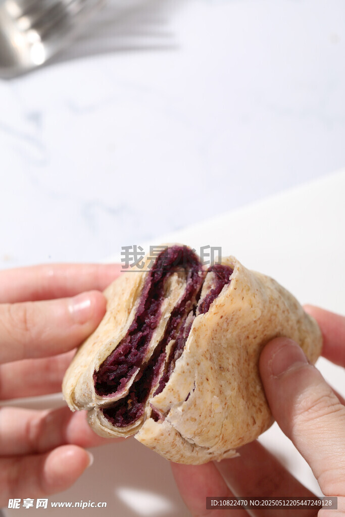 全麦紫薯芋泥饼