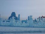 冰雪城市景观