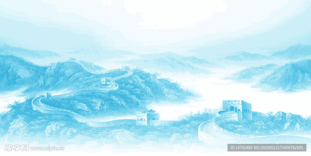 长城背景