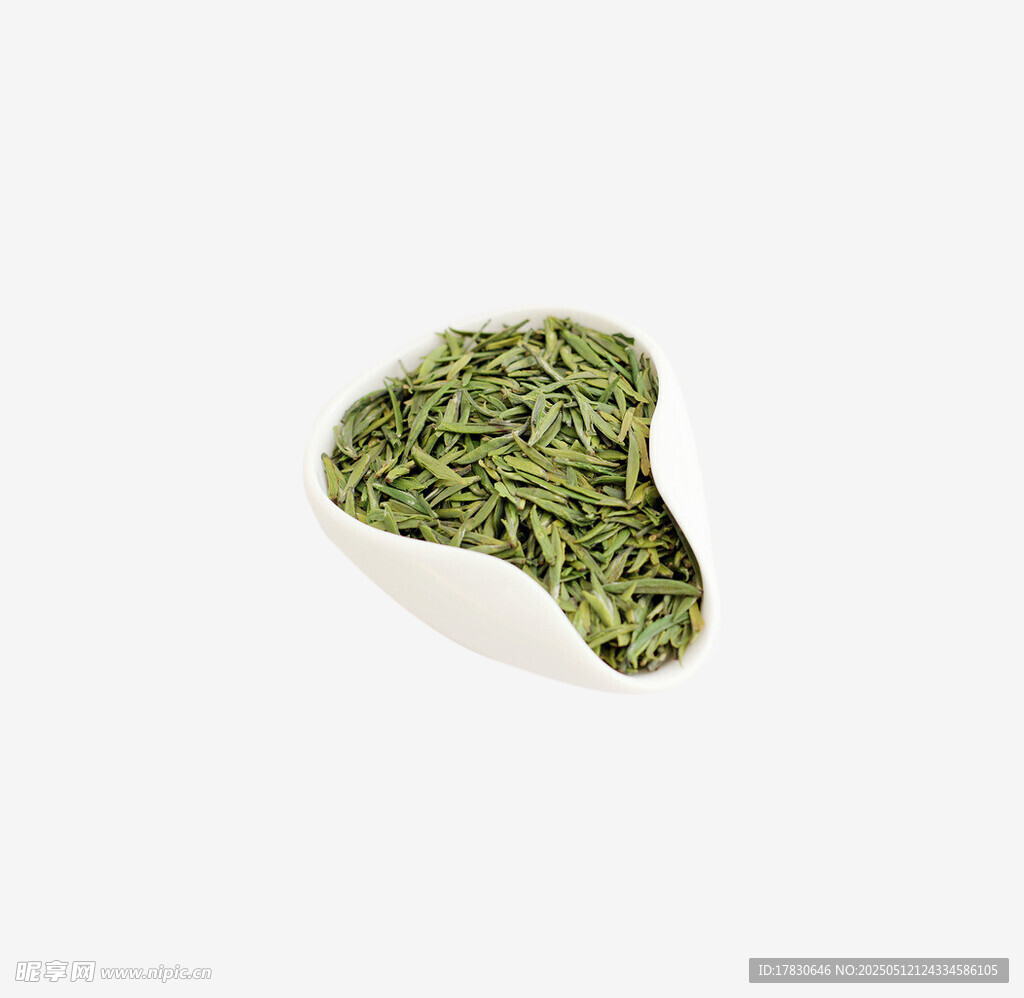 新鲜绿茶茶叶特写