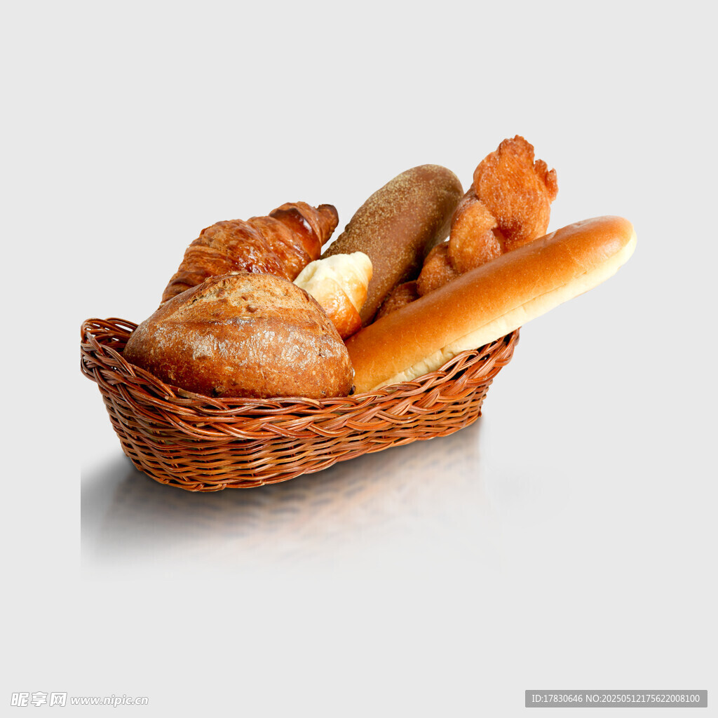 篮子里的美味烘焙食品