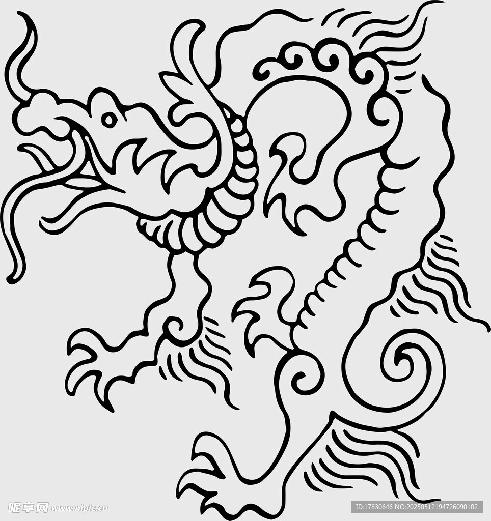 传统龙纹图案