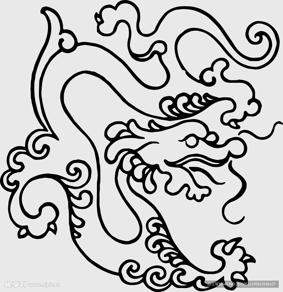 传统龙纹图案