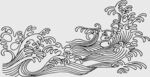 传统海浪纹图案设计