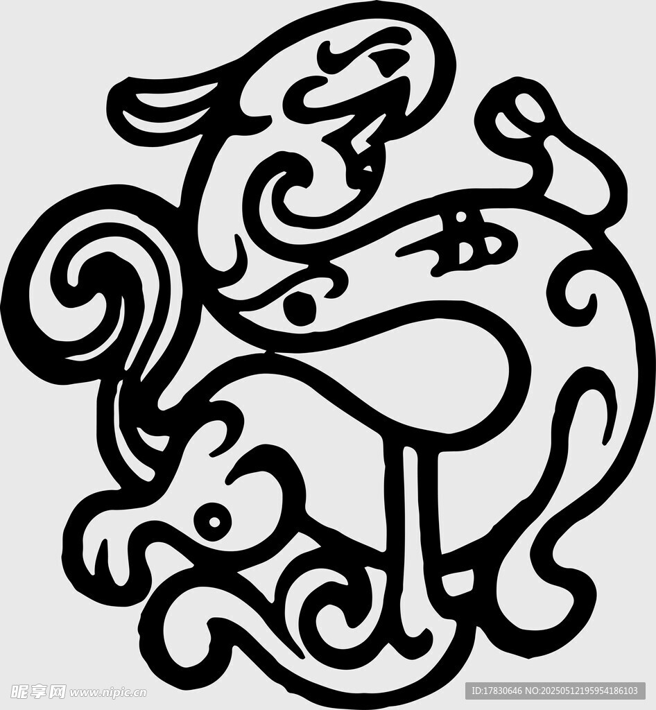 传统神兽图腾图案