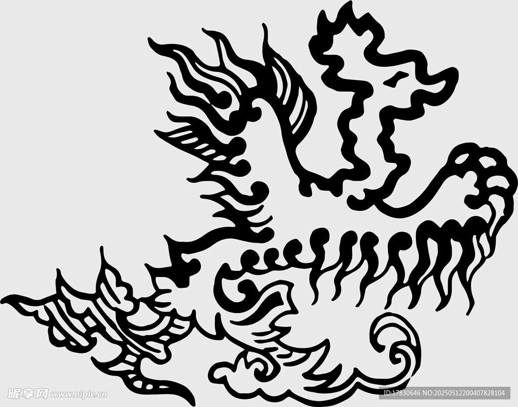 传统龙纹图案设计元素