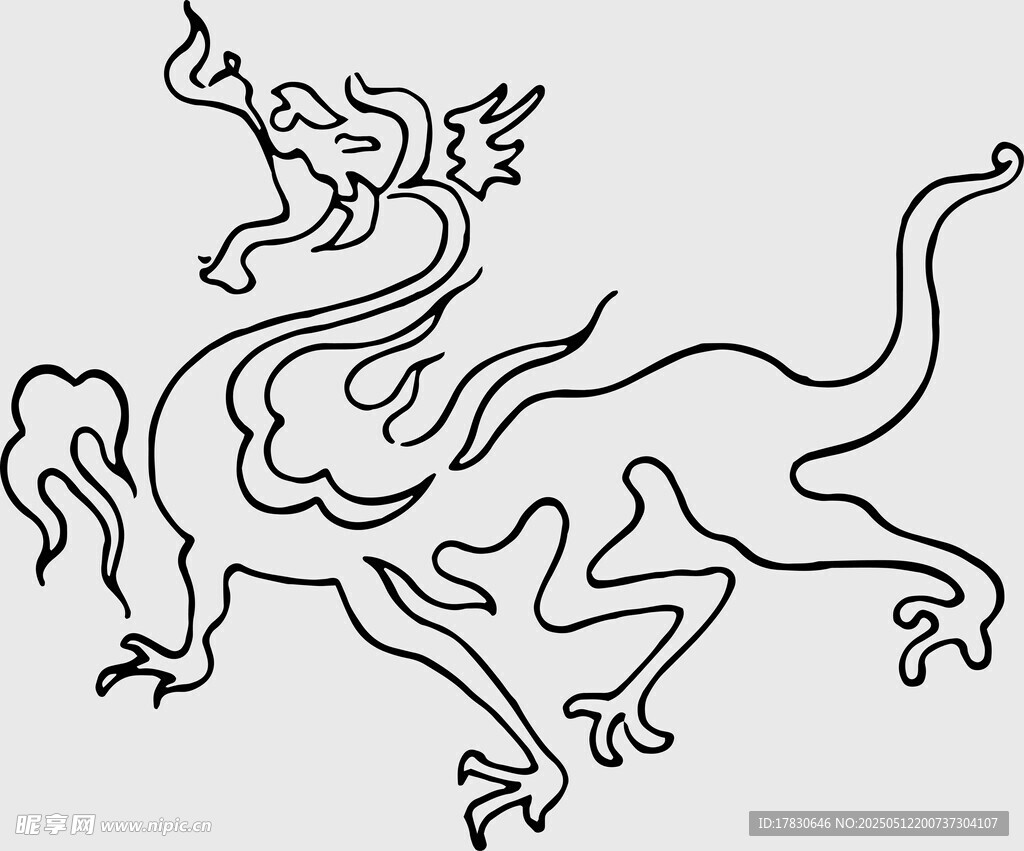 传统龙纹图案