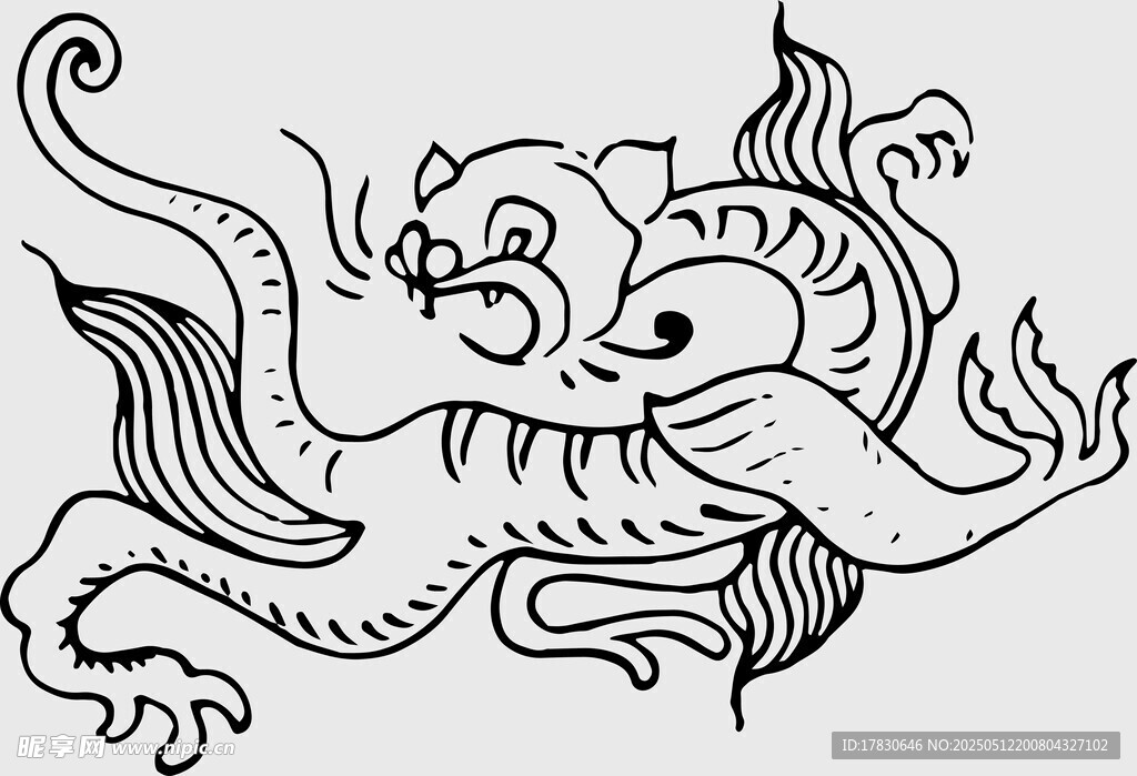 传统龙纹图案