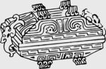 古代精美纹饰青铜方彝