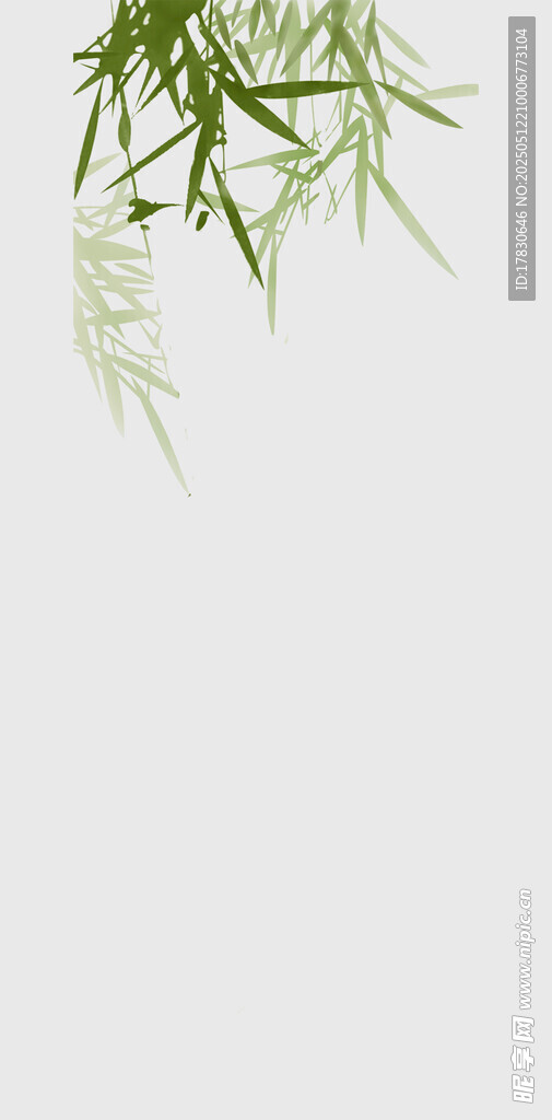 清新竹叶背景图