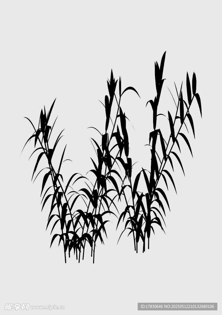 水墨风竹子图案