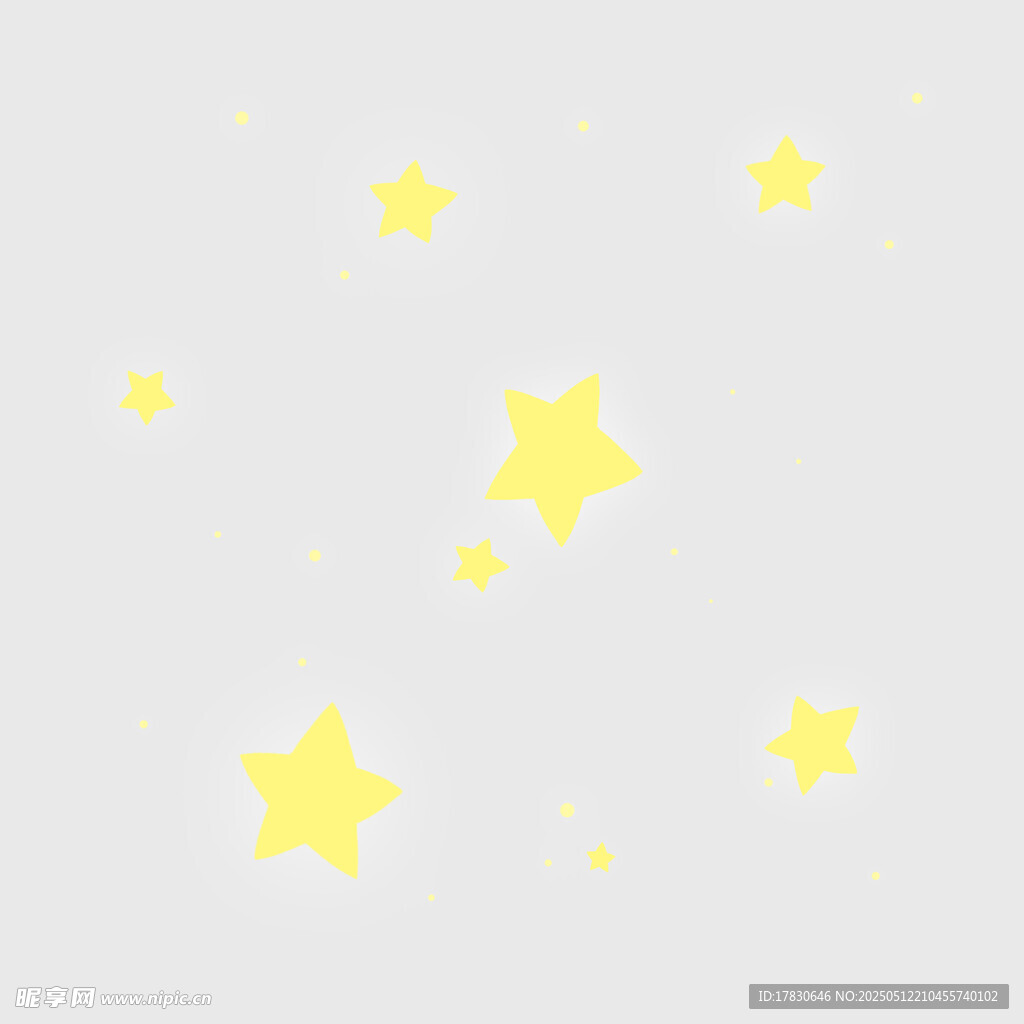 梦幻黄色星星背景图