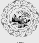 传统中式圆形吉祥图案