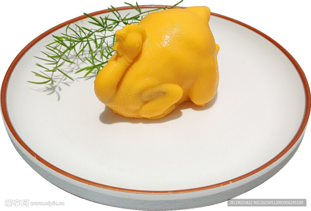 白切鸡布丁甜品