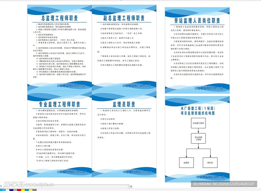 监理制度牌