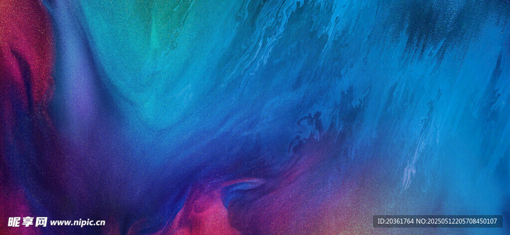 梦幻多彩流体纹理背景