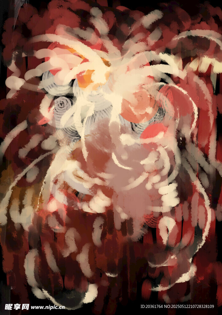 抽象艺术风格的色彩画作