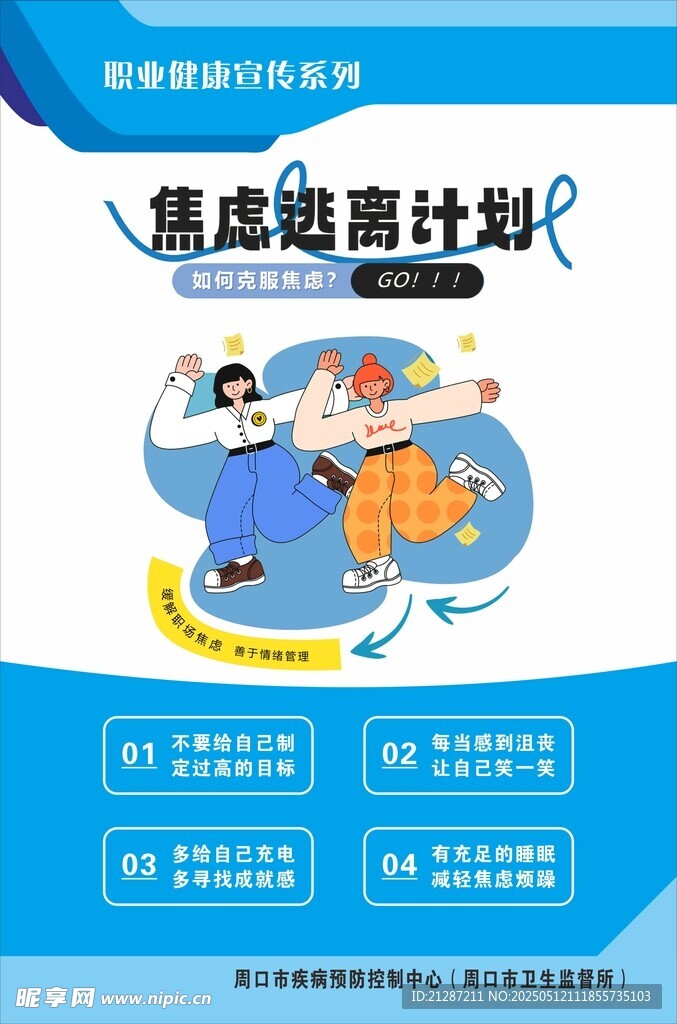 职业心理健康展板
