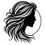 女性头像剪影