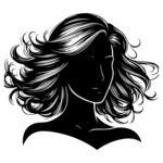 女性头像剪影