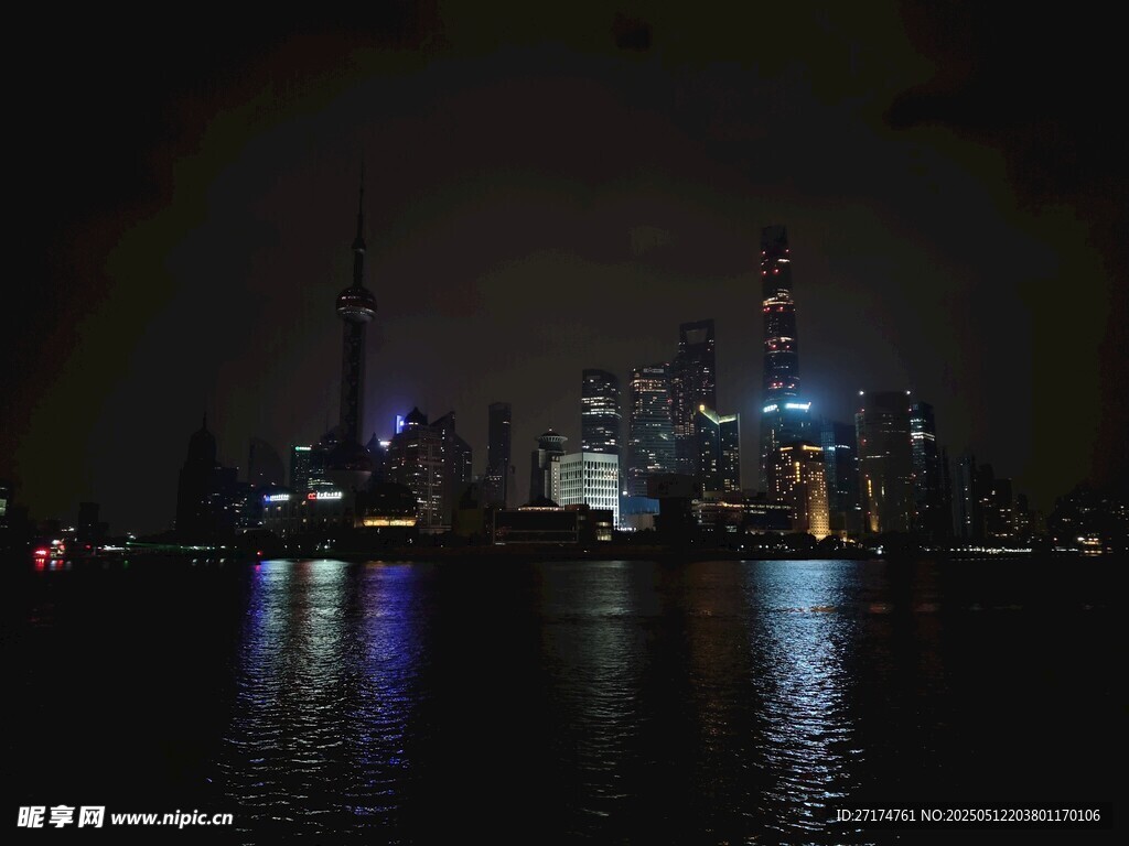 上海外滩夜景陆家嘴夜景