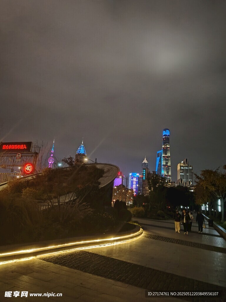 上海陆家嘴夜景