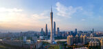 广州城市天际线壮丽景观