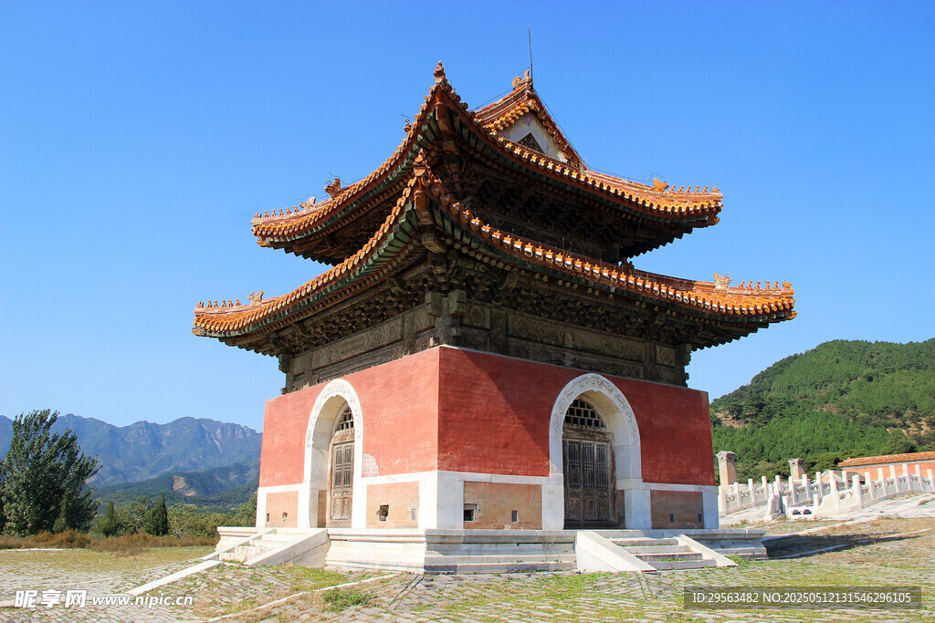 中式古建筑塔楼景观