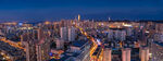 城市璀璨夜景俯瞰图