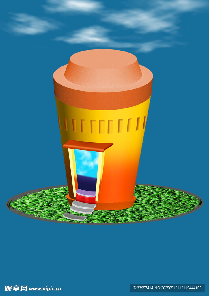 创意咖啡杯小屋