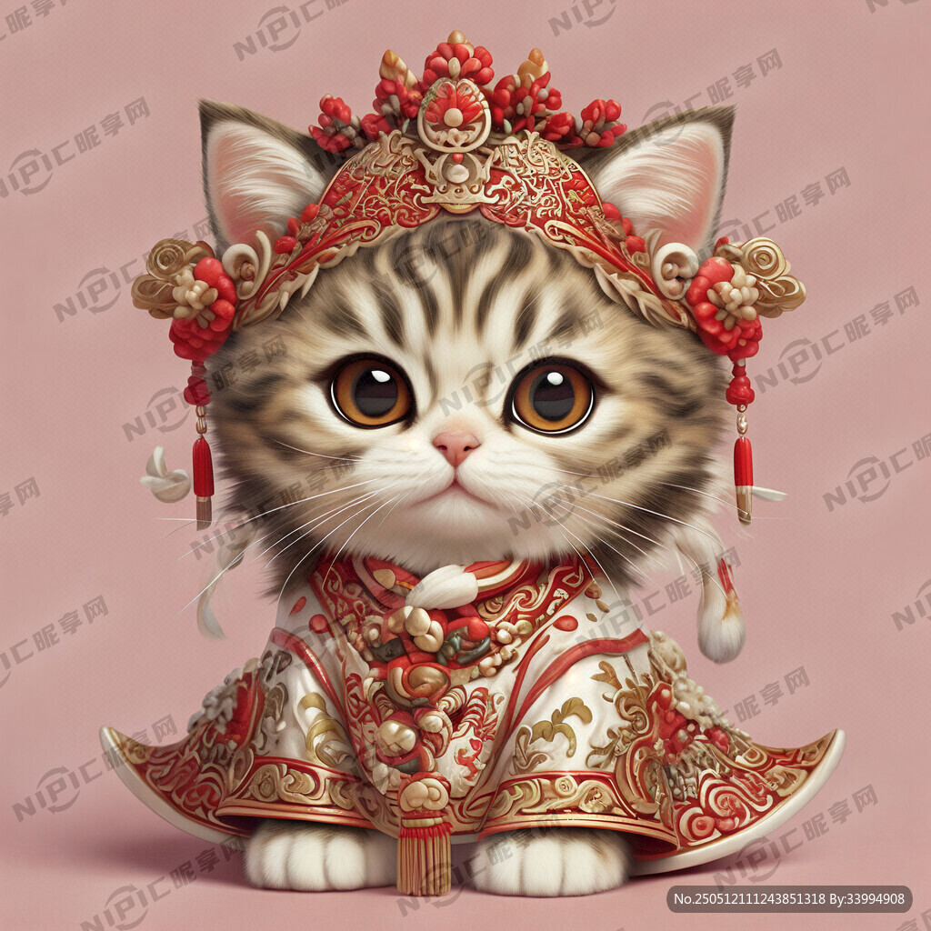 可爱的人装扮的猫