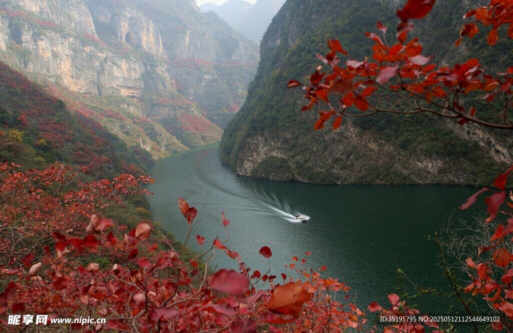 三峡红叶与江景风光
