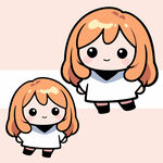双马尾卡通女孩形象设计