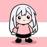 可爱长发卡通女孩形象