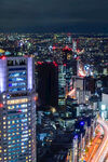 繁华都市夜景俯瞰