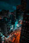 都市夜景繁华车流景象