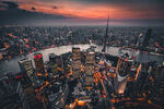 上海城市夜景璀璨风光