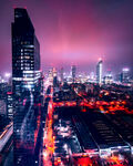 繁华都市夜景璀璨灯火