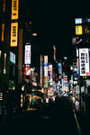 繁华都市夜景街道景象