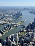 城市河畔高楼景观俯瞰