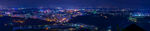 城市璀璨夜景俯瞰图