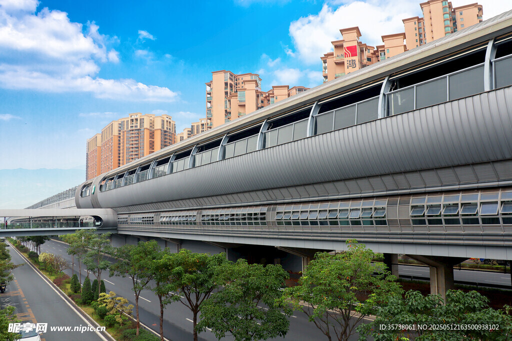 城市高架轨道交通景观