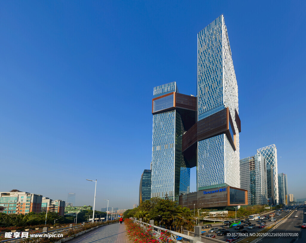 现代都市摩天大楼景观
