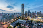 都市繁华夜景俯瞰图