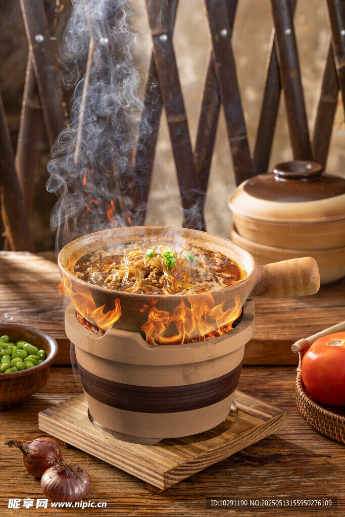砂锅肉末粉条
